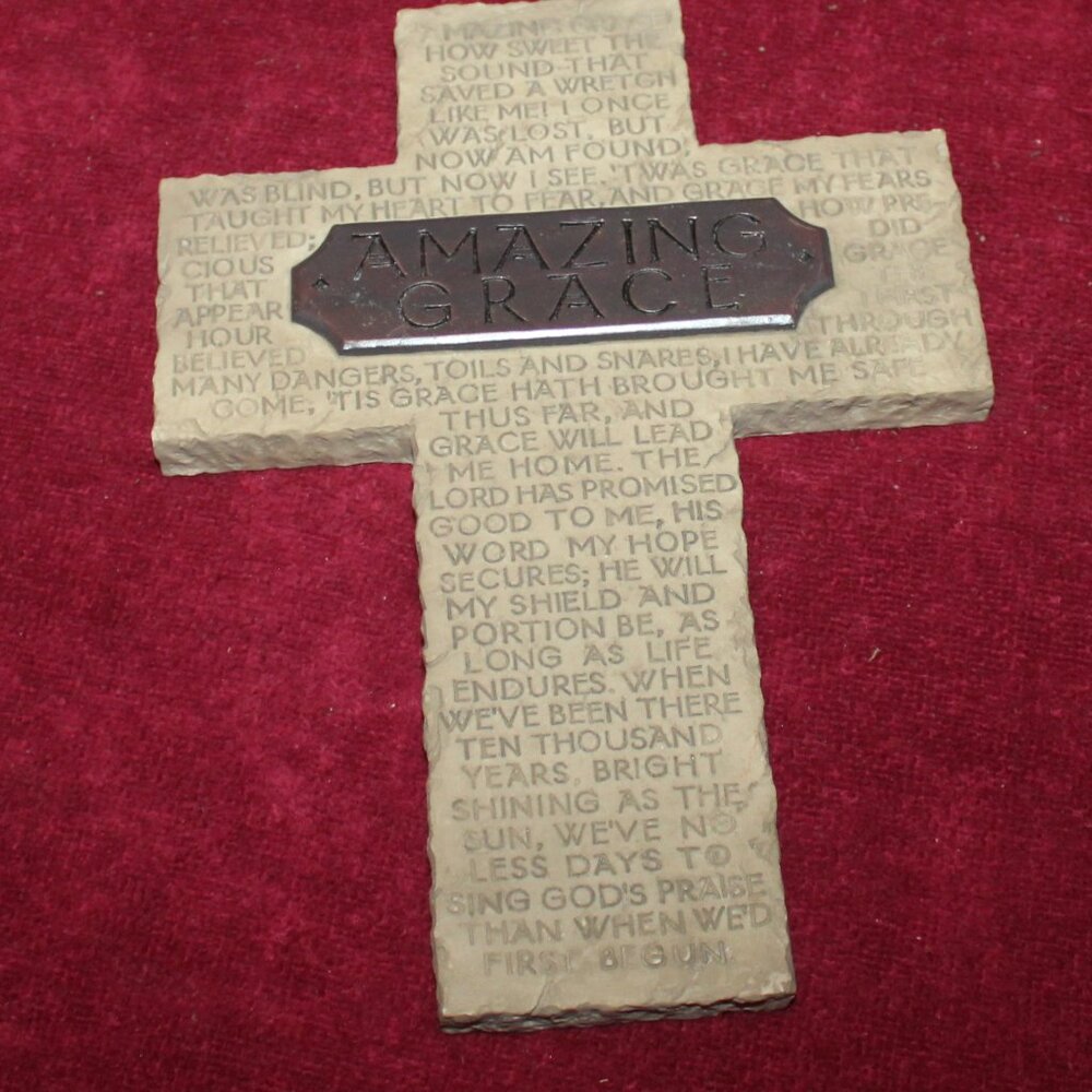 Vintage Inspirio 2006 Zondervon stone Cross - Amazing Grace Lyrics